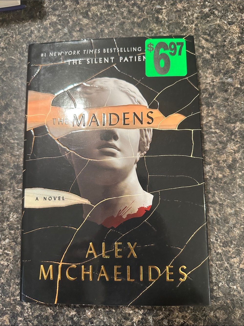 The Maidens by Alex Michaelides - Black & Gold Hardcover/ Paperback Cover